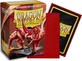 Dragon Shield Matte Sleeves Standard ruby, 100 Stück