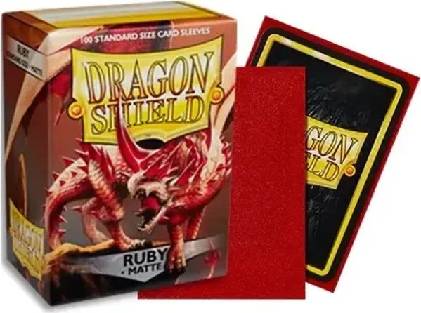 Dragon Shield Matte Sleeves Standard ruby, 100 Stück