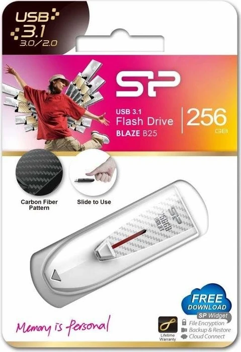 Silicon Power Blaze B25 256GB weiß, USB-A, USB 3.2 Gen 1×1