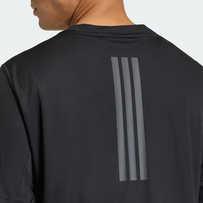adidas D4T Primelift 3-Streifen Funktionsshirt kurzarm schwarz (Herren)