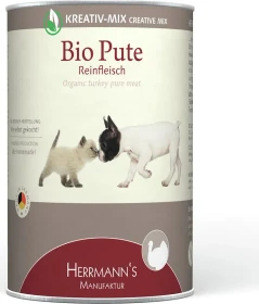 Herrmann's Manufaktur Bio-Pute Fleischdose, 4.80kg (12x 400g)