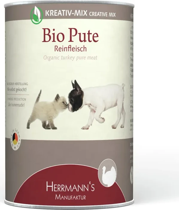 Herrmann's Manufaktur Bio-Pute Fleischdose, 4.80kg (12x 400g)