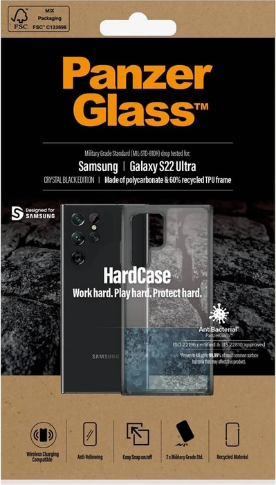 PanzerGlass Hard Case für Samsung Galaxy S22 Ultra transparent