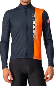 Castelli Traguardo Trikot langarm savile blue/brilliant orange (Herren)
