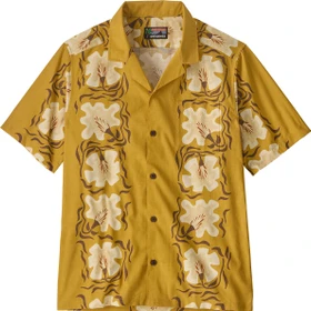 Patagonia Tidal Threads Camp Hemd kurzarm future flowers: honey gold (Herren)