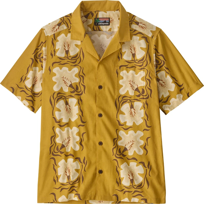 Patagonia Tidal Threads Camp Hemd kurzarm future flowers: honey gold (Herren)