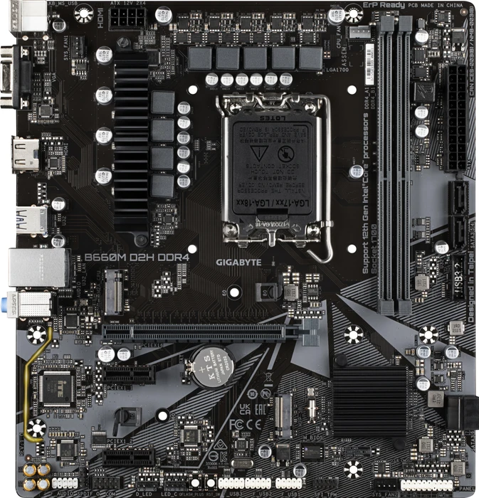GIGABYTE B660M D2H DDR4 (Intel 1700)