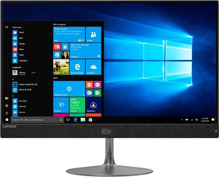 Lenovo IdeaCentre AIO 730S-24IKB, grau, Core i5-8250U, 8GB RAM, 128GB SSD, 1TB HDD, Radeon 530, PL