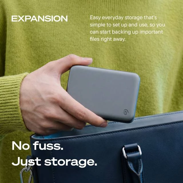 Seagate Expansion Portable (2026), 2TB, USB 3.0 Micro-B