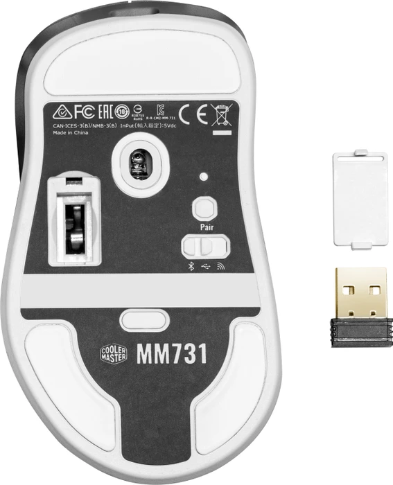 Cooler Master MasterMouse MM731, weiß, USB/Bluetooth