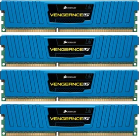 Corsair Vengeance LP blau UDIMM 32GB Kit, DDR3-1600, CL10-10-10-27