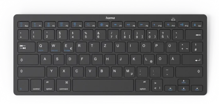 Hama KEY4ALL X510 Bluetooth-Tastatur schwarz, Bluetooth, DE