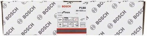 Bosch Professional Y580 Best for Inox Schleifband K180, 30x533mm, 10 Stück