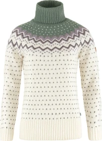 Fjällräven Övik Roller Neck Strickpullover chalk white/patina green (Damen)