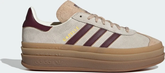 adidas Gazelle Bold cream white/maroon/magic beige (Damen)