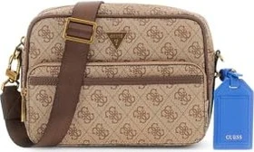 Guess Milano 4G-Logo Umhängetasche beige/braun