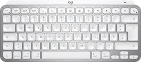 Logitech MX Keys Mini for Mac, LEDs weiß, Logi Bolt, Pale Gray, weiß/grau, USB/Bluetooth, DE