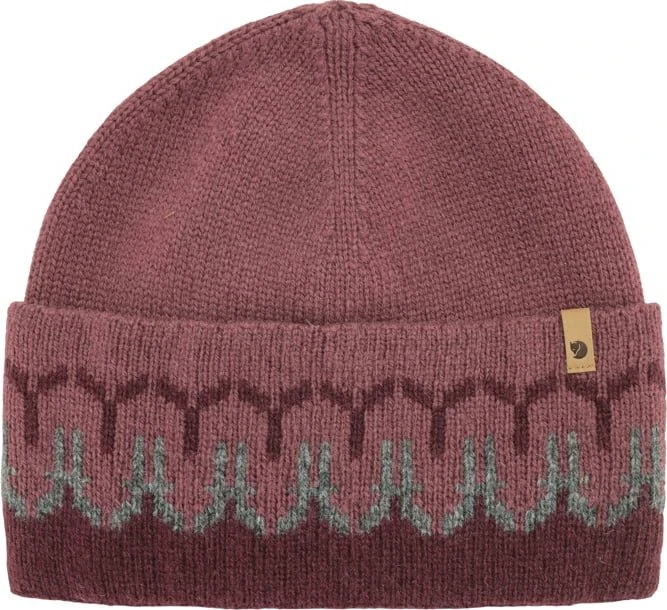 Fjällräven Övik Path Knit Beanie dark garnet/mesa purple