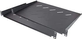 Good Connections 19" Fachboden, schwarz, 300mm Einbautiefe, 1HE, 2er-Pack