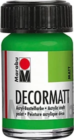 Marabu Decormatt Acryl Acrylfarbe, gelbgrün, 15ml