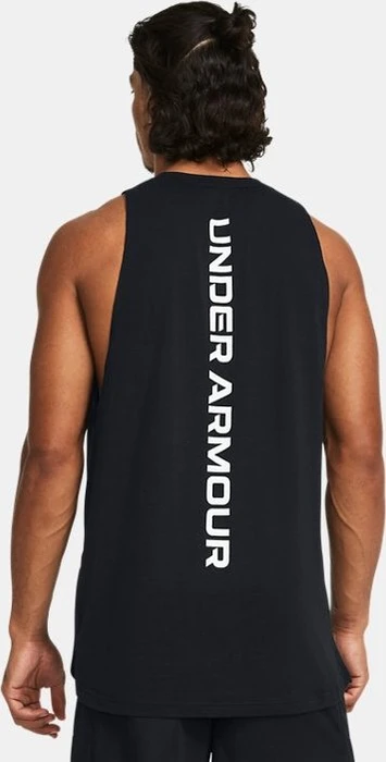 Under Armour Baseline Funktionsshirt ärmellos schwarz/weiß (Herren)