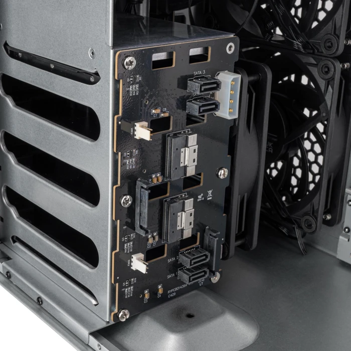 SilverStone Case Storage CS240, schwarz, Mini-ITX