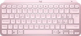 Logitech MX Keys Mini, rosa, LEDs weiß, Logi Bolt, Rose, USB/Bluetooth, IT