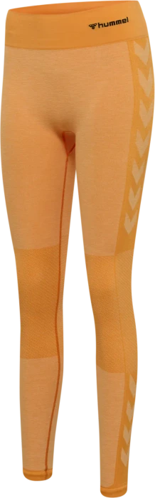 hummel CLEA Seamless Tight Hose lang blazing orange (Damen)