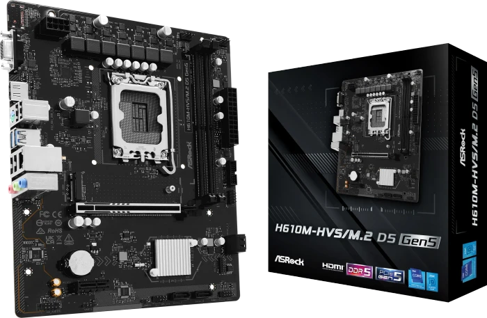 ASRock H610M-HVS/M.2 D5 Gen5 (Intel 1700)