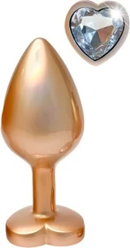 Dream Toys Gleaming Love Plug medium pearl gold