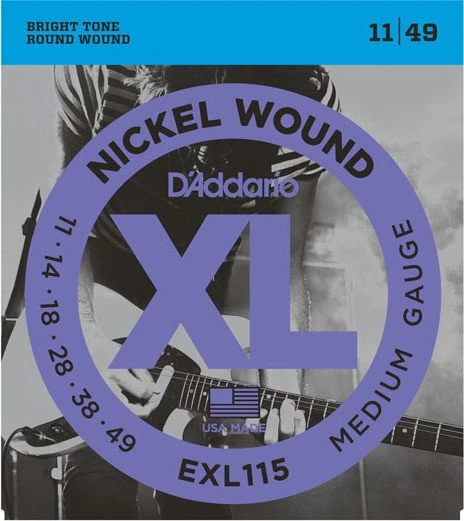 D'Addario XL Nickel Wound Medium Blues / Jazz Rock