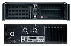 Fantec TCG-3830KX07-1, schwarz, 3HE