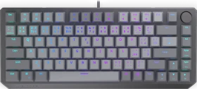 Endorfy Thock V2 75%, PBT, grau, LEDs RGB, hot-swap, Endorfy RED, USB, CZ/SK