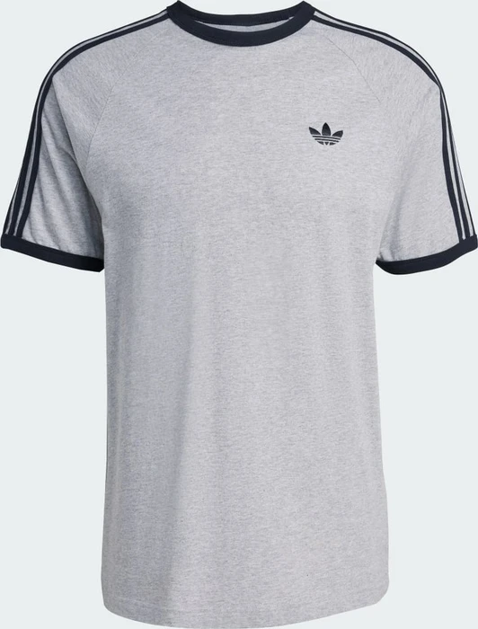 adidas 3-Streifen T-Shirt kurzarm medium grey heather (Herren)