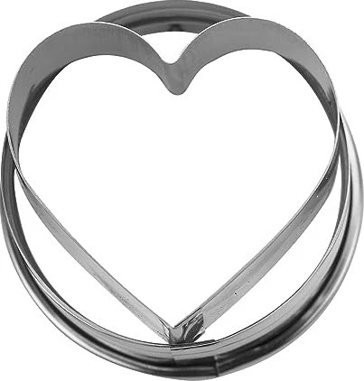 Städter Linzer-Ausstecher Herz in Ring Gewellt 4.8cm
