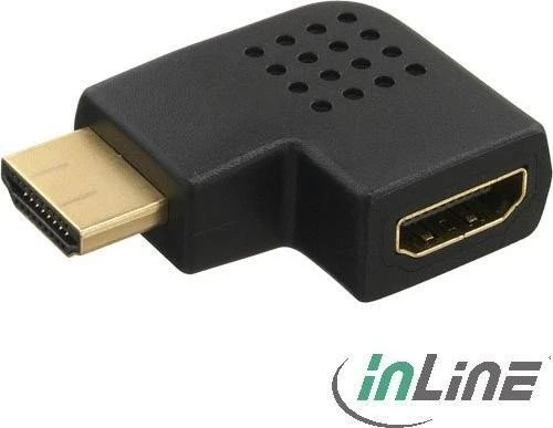 InLine HDMI Adapter, Stecker auf Buchse, rechts gewinkelt