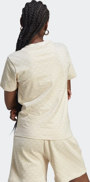 adidas Trefoil Monogram T-Shirt kurzarm wonder white (Damen)