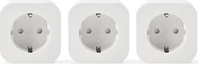 Nedis WLAN Smart-Stecker, 2500W, Typ F, Smart-Steckdose, 3er-Pack