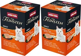 animonda Vom Feinsten Adult Huhn, Rindfleisch, Karotten, 600g (6x 100g)
