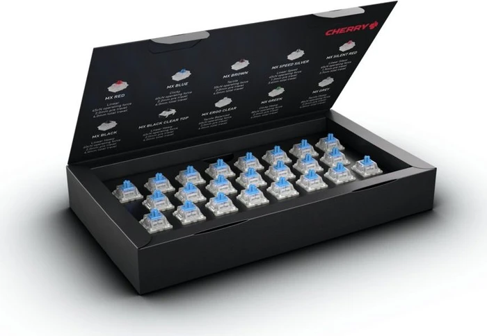 Cherry MX RGB BLUE Switch Kit, MX RGB BLUE 50Mio Switch Set, MX1A, 23er-Pack