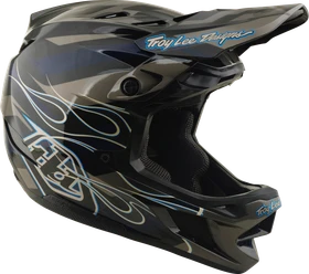 Troy Lee Designs D4 Composite Fullface-Helm burst grey