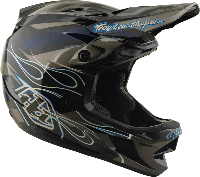 Troy Lee Designs D4 Composite Fullface-Helm burst grey