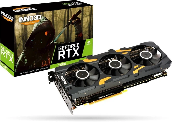 INNO3D GeForce RTX 2080 Gaming OC X3, 8GB GDDR6, HDMI, USB-C, 3x DP