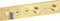 Hansgrohe Axor ShowerSolutions Thermostatmodul Select 460/90 Unterputz für 2 Verbraucher brushed brass Vorschaubild