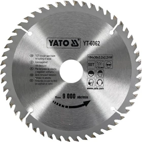 Yato YT-6062 HM Kreissägeblatt 50Z, 184x2.2x30mm, 1 Stück
