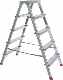 Günzburger Steigtechnik Alu 2-tlg. Stehleiter, 2x 5 Stufen
