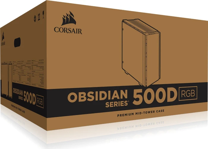 Corsair Obsidian 500D RGB SE, Glasfenster