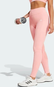 adidas Optime Full-Length Hose lang semi pink spark (Damen)