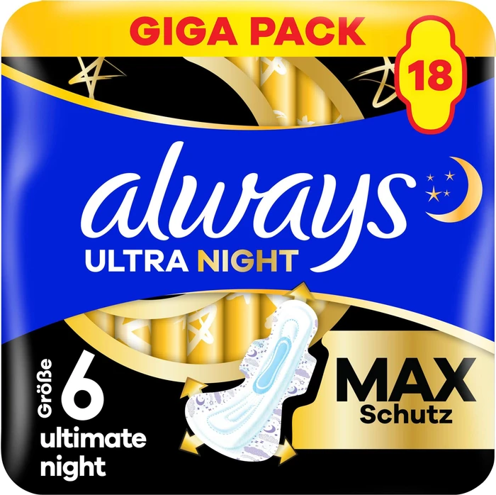 Always Ultimate Night Max Protection Größe 6