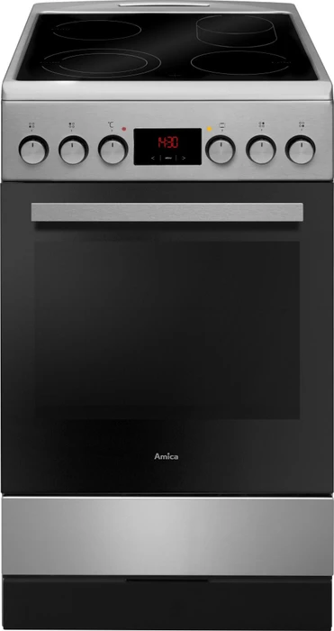 Amica SHC 903 001 E Elektroherd mit Glaskeramik-Kochfeld